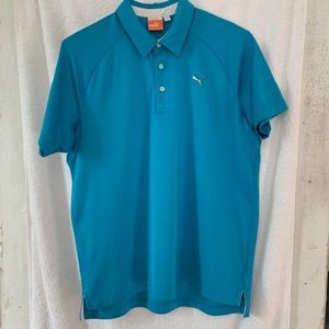 PUMA SPORT LIFESTYLE BLUE POLO SIZE MED